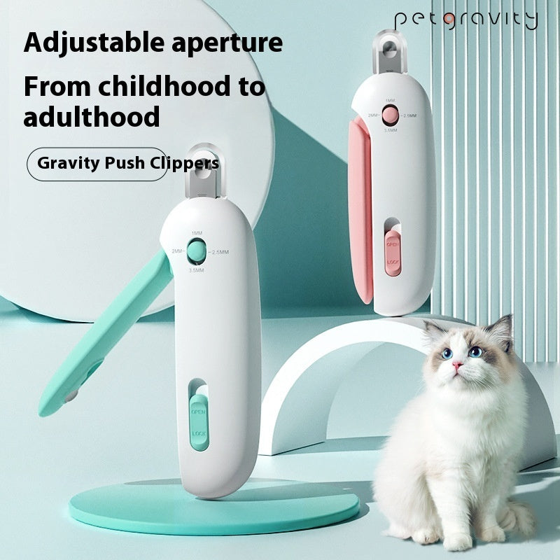 Cat Nail Scissors With Gravity Push Scissors Petcare