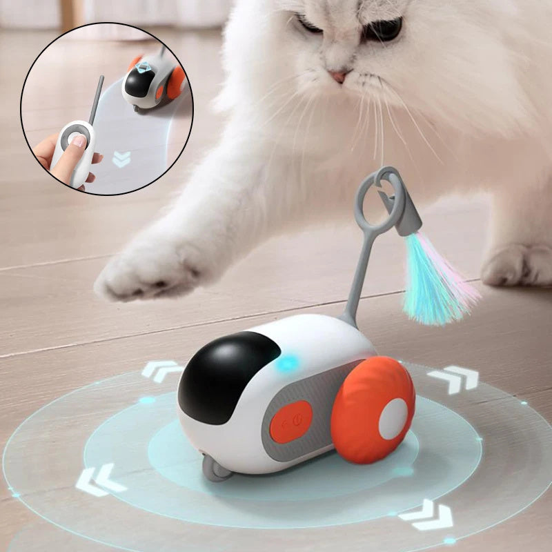 Remote Control Interactive Cat Car Toy – USB Rechargeable, Automatic Chase, Smart Motion Petcare