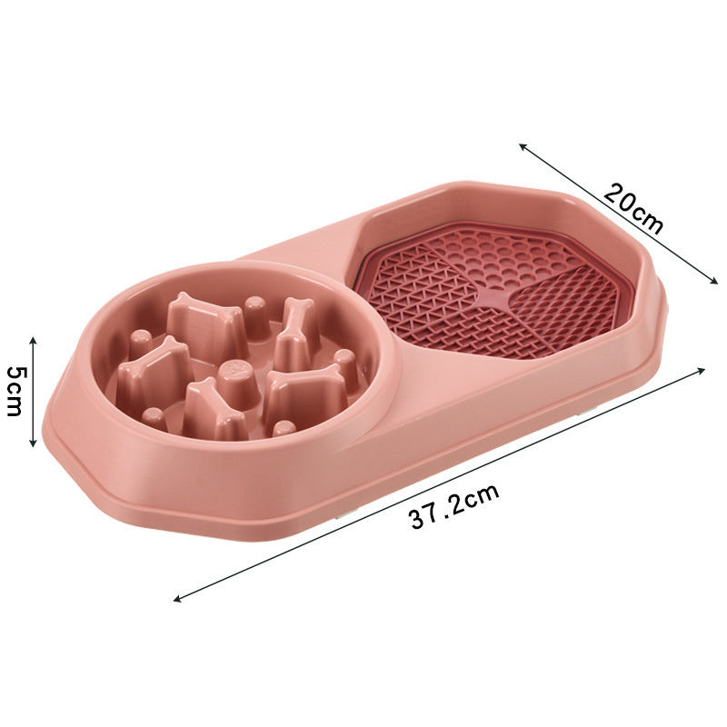 Slow Feeder Dog Bowl – Puzzle Anti-Gulping Interactive Bowl for Dogs Petcare