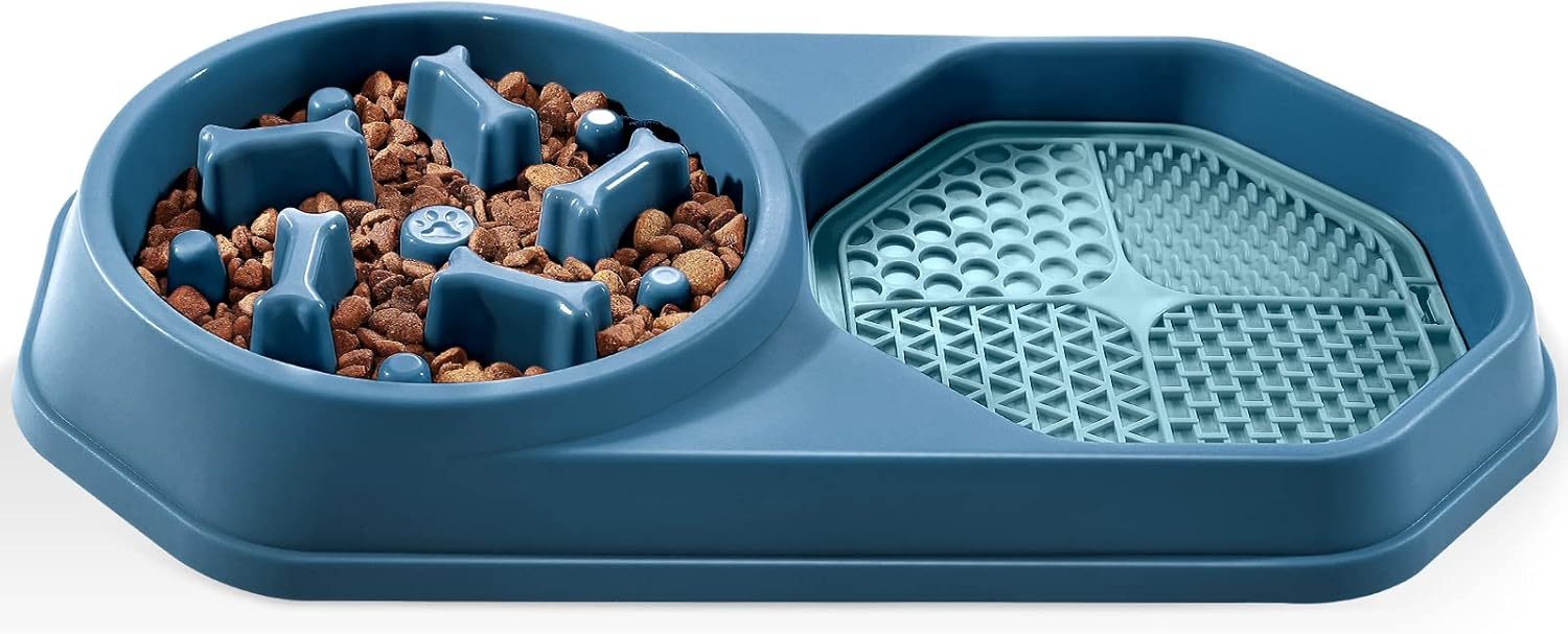 Slow Feeder Dog Bowl – Puzzle Anti-Gulping Interactive Bowl for Dogs Petcare