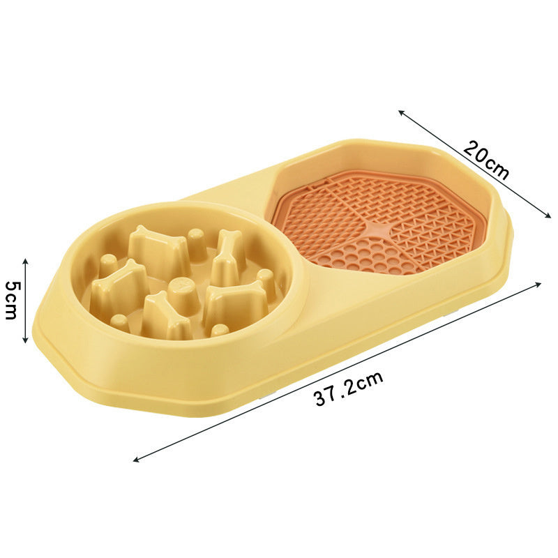 Slow Feeder Dog Bowl – Puzzle Anti-Gulping Interactive Bowl for Dogs Petcare