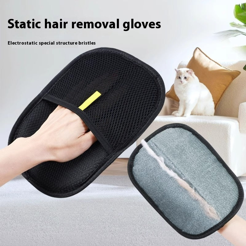 Pet Hair Remover Mitt Pet Hair Remover Gloves Deshedding Brush Glove For Dog Cat Rabbit With Long Short Curly Hair Petcare