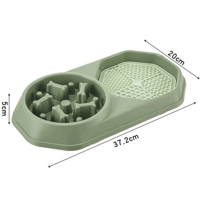 Slow Feeder Dog Bowl – Puzzle Anti-Gulping Interactive Bowl for Dogs Petcare