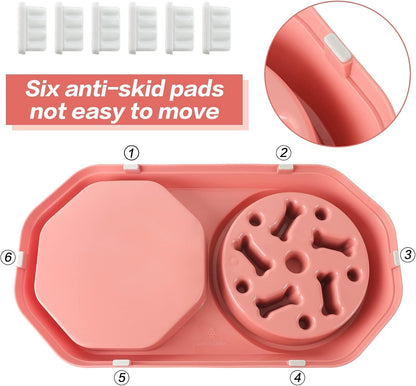 Slow Feeder Dog Bowl – Puzzle Anti-Gulping Interactive Bowl for Dogs Petcare